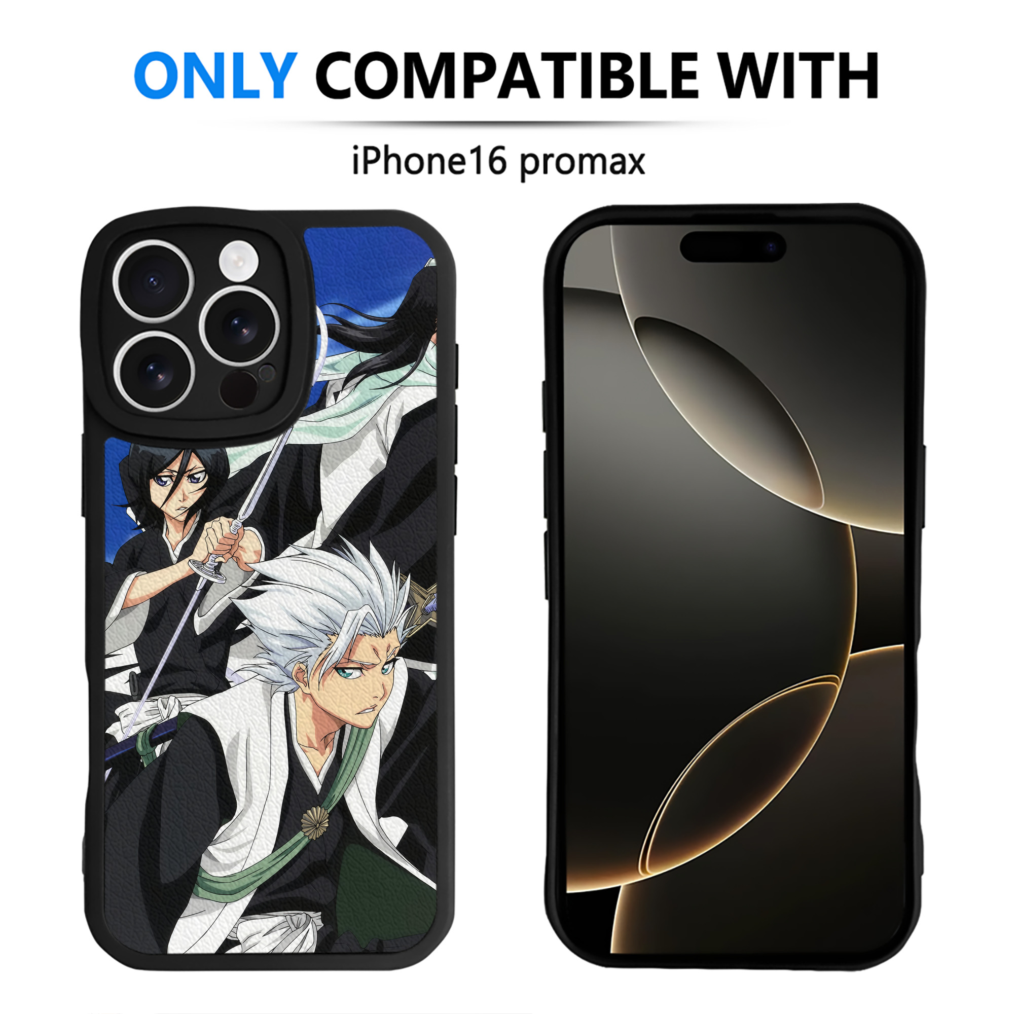 （画像用） ブリーチ BLEACH 【iPhone 16シリーズ対応】シリコンスマホケース（レザー調） 材質：シリコン